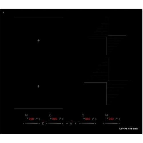 Варочная поверхность Kuppersberg/ Варочная поверхность Kuppersberg, 60 см, индукция, High-Tech, inverter, прямой край, 9 уровней мощности, бустер, Stop and Go, Bridge zone, автоматическое отключение, таймер, индикатор остаточного тепла, сенсорное/слайдерн