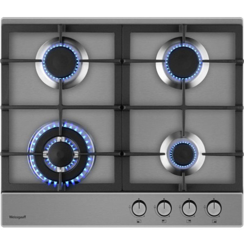 Газовая варочная поверхность/ Газовая варочная поверхность Weissgauff HGG 641 XV нержавеющая сталь