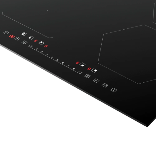 Встраиваемая индукционная  варочная панель MONSHER/ Индукционная варочная поверхность, стеклокерамика KANGER, ширина 60 см, 4 индукционные зоны нагрева: Передняя левая: 1,6 кВт/Booster 1,8 кВт, Передняя правая: 1,8 кВт/Booster 2 кВт, Задняя левая: 1,6 кВт