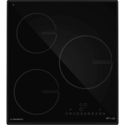 Индукционная варочная панель, 45 см, сенсорное управление, таймер, бустер, черный