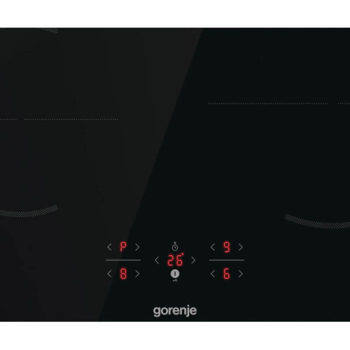 Индукционная варочная панель GORENJE/ Независимая индукционная варочная панель, 4 конфорки, стеклокерамика, сенсорная панель управления, PowerBoost, Распознование посуды, без рамки, блокировка от детей, автоблокировка, цвет черный