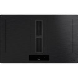 Варочная поверхность со встроенной вытяжкой Smeg/ Варочная поверхность со встроенной вытяжкой Smeg, 83 см, индукция, слайдерное управление, 4 зоны нагрева, 9 уровней мощности, автоматическое определение посуды, таймер, быстрый старт, индикация остаточного