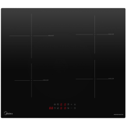 Индукционная варочная поверхность MIDEA/ Индукционная варочная поверхность MIDEA, 60 см, скошенный передний край, сенсорное управление, Inverter quattro, Booster, таймер, индикация остаточного тепла, защита от детей, цвет черный