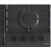 Встраиваемые газовая панели GORENJE/ Встраиваемые газовая панели GORENJE GW642SYB Газ, 60 ? 13 ? 52 см, Газ-контроль, чугунные решетки, вок, черный