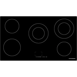 Варочная поверхность Kuppersberg/ Варочная поверхность Kuppersberg, Hi-Light, High-Tech, 90 см, 9 уровней мощности, таймер, автоматическое отключение, слайдерное управление, индикация остаточного тепла, цвет черный