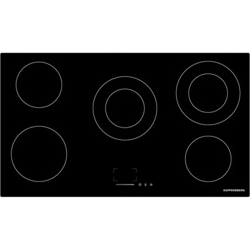 Варочная поверхность Kuppersberg/ Варочная поверхность Kuppersberg, Hi-Light, High-Tech, 90 см, 9 уровней мощности, таймер, автоматическое отключение, слайдерное управление, индикация остаточного тепла, цвет черный
