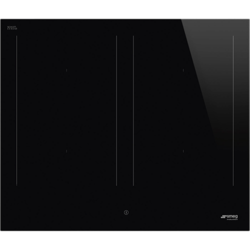 Варочная поверхность Smeg/ Варочная поверхность Smeg, 60 см, индукция, слайдерное управление, 4 зоны нагрева, 9 уровней мощности, автоматическое определение посуды, таймер, пауза, индикация остаточного тепла, цвет черный