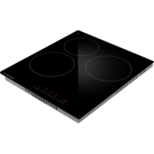 Встраиваемая варочная панель/ Электрическая варочная панель, 45 см, 3 конфорки, сенсорное управление, автоматическое отключение