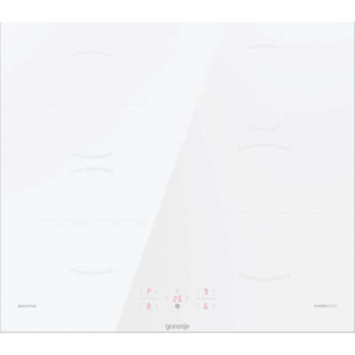 Варочная панель Gorenje/ Варочная панель Gorenje, 60 см, индукционная, сенсорное управление, таймер, автоопределение посуды, PowerBoost, защита от детей, цвет белый