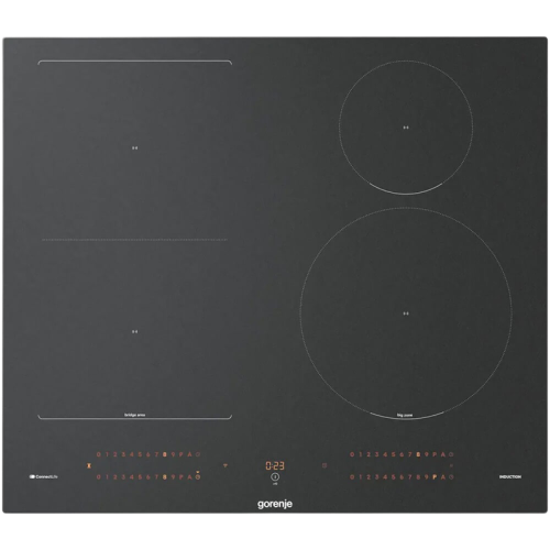 Варочная панель Gorenje/ Варочная панель Gorenje, 60 см, индукция, 4 зоны нагрева, слайдерное управление, таймер, функция Bridge, функция PowerBoost, автопрограммы, автоопределение посуды, StableHeat, Wi-Fi, защита от детей, цвет черный