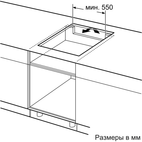 Series 6,Индукционная, 60 см,скошенный край, сенсорное управление, черный