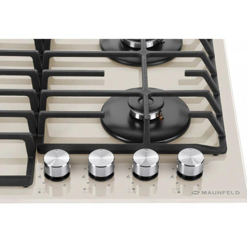 Газовая варочная поверхность/ Газовая варочная поверхность Maunfeld EGHG.64.6CBG/G бежевый