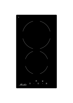 Варочная панель Monsher/ Варочная панель Monsher, High-Tech, Hi-Light, 30 см, 2 конфорки, 9 уровней мощности, сенсорное управление, автоматическое отключение, индикация остаточного тепла, таймер, цвет черный