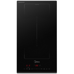 Индукционная варочная поверхность Midea/ MDK/Индукционная варочная поверхность Midea, 30 см, 2 индукционные зоны, Booster, сенсорное управление Slider Control, Flex zone, таймер, инвертер,защита от детей, цвет черный