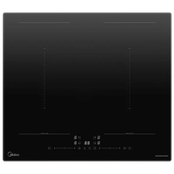 Индукционная варочная поверхность MIDEA/ Индукционная варочная поверхность MIDEA, 60 см, сенсорное/слайдерное управление, Inverter quattro, 2 Flex Zone, Booster, таймер, индикация остаточного тепла, защита от детей, цвет черный
