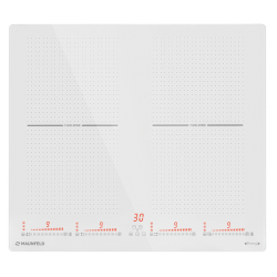 Встраиваемые индукционные панели MAUNFELD/ Индукционная варочная панель с двумя Flex Zone и Booster, 60 см, 4 конфорки, Flex Zone, слайдерное управление, технология непрерывного нагрева, таймер, быстрый нагрев, автоматическое выключение, бустер, блокировк