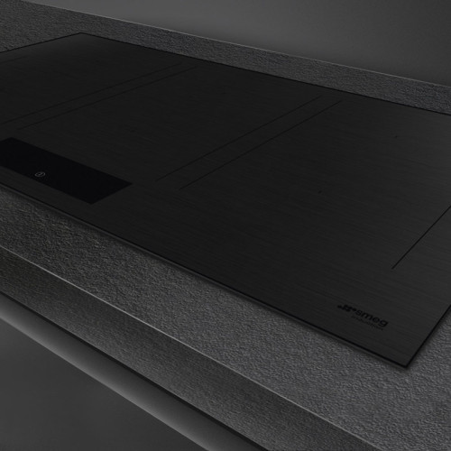 Варочная поверхность Smeg/ Индукционная варочная поверхность, 90 см, прямой край, 6 зон приготовления, слайдерное управление, 9 уровней мощности, индикация остаточного тепла, автовентиляция 2.0, Booster, Multizone, , пауза, таймер, индикация времени, опре