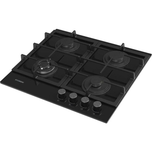 Газовая варочная поверхность/ Газовая варочная поверхность Hyundai HHG 6434 BG черный