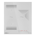Встраиваемая варочная панель HOMSAir/ Индукционная варочная панель с Flex Zone и Booster, 45 см, 3 конфорки, сенсорное управление, 9 уровней мощности, белый цвет