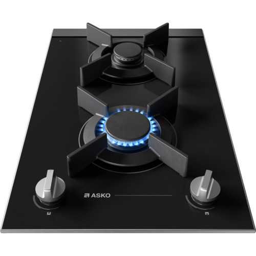 Газовая варочная панель ASKO/ Арт. 741472 ; Газовая варочная панель ASKO, 2 зоны,материал стеклокерамика,кольцо для вока-чугун,электроподжиг, цвет черный