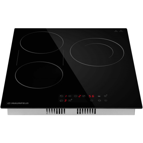 45см, стеклокерамика, сенсорное управление, таймер, черная