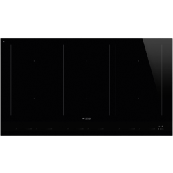 Варочная поверхность Smeg/ Индукционная варочная поверхность, 90 см, прямой край, 6 конфорки, автоматическое отключение, 9 уровенй мощности, автовентиляция, пауза, таймер, индикация времени, определение посуды, защита от случайного включения, Dolce Stil N