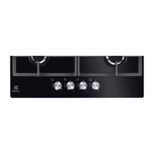 Встраиваемые газовые панели ELECTROLUX/ Газовая варочная поверхность - закаленное стекло, мощность: 8000 Вт, автоматический электроподжиг, газ-контроль, решетки: чугун, независимая установка, размеры (ШхГ): 59x52 см