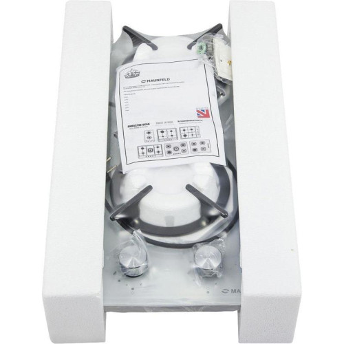 Газовая варочная поверхность/ Газовая варочная поверхность Maunfeld EGHG.32.1CW/G белый