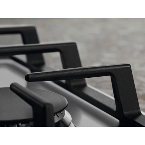 Встраиваемые газовые панели ELECTROLUX/ газовая на 4 конфорки, нержавеющая сталь, мощность: 8800 Вт, автоматический электроподжиг, газ-контроль, решетки: чугун, независимая установка, размеры (ШхГ): 59.5x51 см