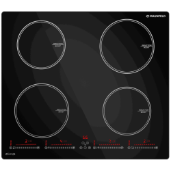 Встраиваемые индукционные панели MAUNFELD/ Встраиваемые индукционные панели MAUNFELD CVI594SBK Inverter Индукционная варочная панель, 60 см, 4 конфорки, слайдерное управление, мощность конфорок 2х2000, 2х1200, таймер, быстрый нагрев, автоматическое выключ
