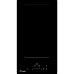 Варочная поверхность MONSHER/ Варочная поверхность MONSHER, индукция, инвертер, 30 см, 9 уровней мощности, бустер, Stop and Go, автоматическое отключение, таймер, индикатор остаточного тепла, сенсорное/слайдерное управление, цвет черный