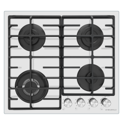Встраиваемые газовые панели MAUNFELD/ Встраиваемые газовые панели MAUNFELD EGHG.64.63CW/G , газ, газ на стекле, ширина 60 см, 4 конфорки, чугунные решетки, газ-контроль, электроподжиг, WOK, механическое управление, мощность конфорок 1000,1700,1700,3800, ц