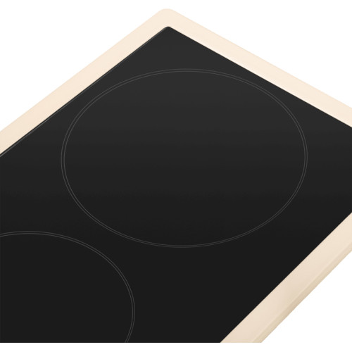 Электрическая варочная панель MAUNFELD/ Электрическая варочная панель EEHE.32VCBGB.R Hi-Light, механическое управление, 2 конфорки, мощность конфорок 1200, 1700 Вт, автоматическое выключение, цвет бежевый/бронзовый