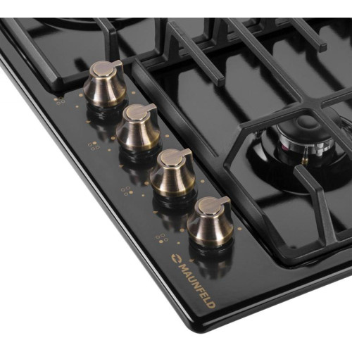 Газовая варочная поверхность/ Газовая варочная поверхность Maunfeld EGHE.64.63CB.R/G черный