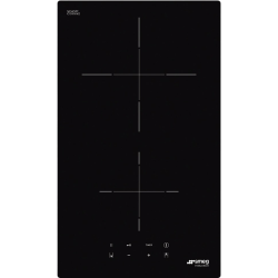 Встраиваемые индукционные панели SMEG/ Индукционная, 30 см, Ультранизкий профиль или вровень со столешницей, черный