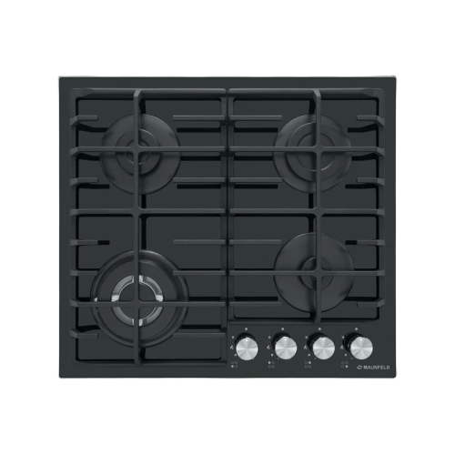 Встраиваемые газовые панели MAUNFELD/ Встраиваемые газовые панели MAUNFELD EGHG.64.63CB/G Варочная панель, Газ, Газ на стекле, Габариты (ШхГхВ)мм: 590х515х51, механическое управление, 4 конфорки, мощность конфорок 1000, 1700, 1700, 3800, электроподжиг, га