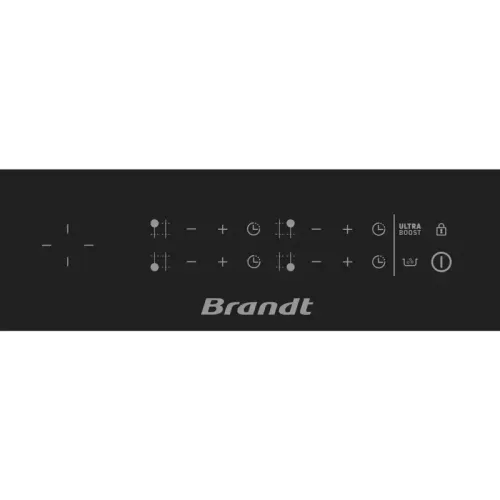 Варочная поверхность Brandt, индукционная, 4 варочных зоны, 14 уровней мощности, индикация остаточного тепла, таймер, Ultraboost, цвет черный Варочная поверхность Brandt, индукционная, 4 варочных зоны, 14 уровней мощности, индикация остаточного тепла, таймер, Ultraboost, цвет черный