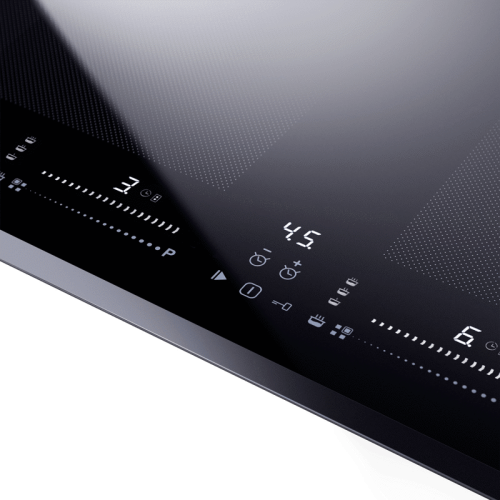 Индукция, 60 см, с двумя Flex Zone и Booster, слайдерное управление, таймер, автоматическое выключение, черный
