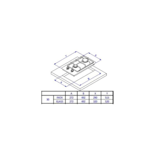 Газовая варочная поверхность/ Газовая варочная поверхность Weissgauff HGG 320 BGL черный