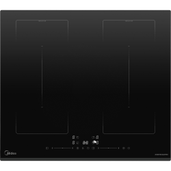 Индукционная варочная поверхность MIDEA/ MDK/Индукционная варочная поверхность MIDEA, 60 см, скошенный передний край, слайдерное управление, Inverter quattro, 2 Flex Zone, Booster, таймер, индикация остаточного тепла, защита от детей, цвет черный