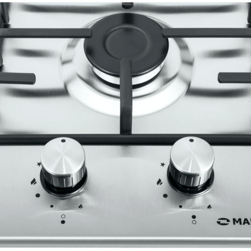 Газовая домино MAUNFELD/ Газовая домино MAUNFELD EGHS.32.3ES/G Домино,   Тип: газовая 30см  Тип установки: независимая  Управление: фронтальное, переключатели поворотные  Нагревательный элемент: конфорка, 2шт  Мощность конфорок, Вт: 2600, 1700  Материал и