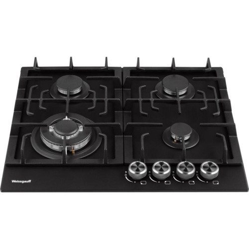 Газовая варочная поверхность/ Газовая варочная поверхность Weissgauff HGG 641 BV Nano черный