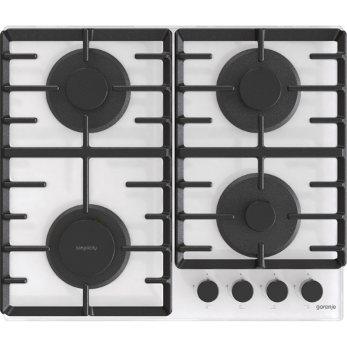 Встраиваемые газовая панели GORENJE/ Газовая варочная панель на закаленном стекле, (шхвхг): 60 × 13,6 × 52 см, белый