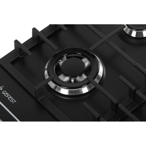 Газовая варочная поверхность/ Газовая варочная поверхность Gefest ПВГ 1214-01 К2 черный матовый