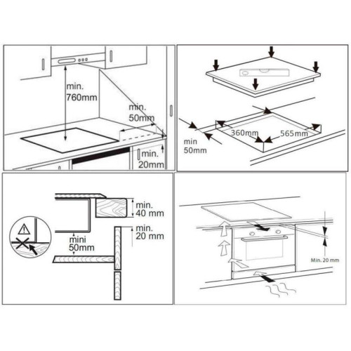 Индукционная варочная поверхность/ Индукционная варочная поверхность Weissgauff HI 412 H черный