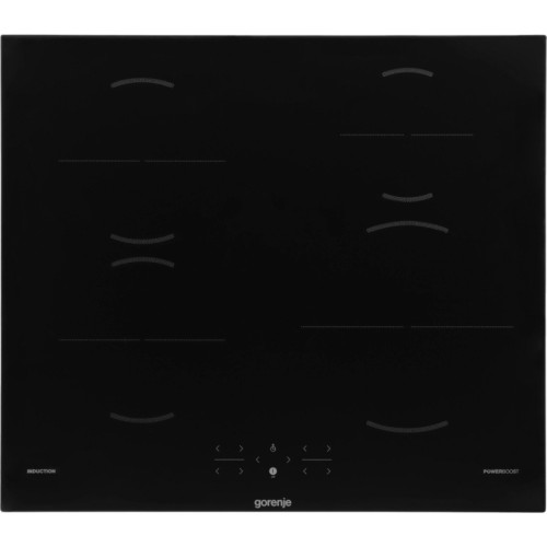 Индукционная варочная панель GORENJE/ Независимая индукционная варочная панель, 4 конфорки, стеклокерамика, сенсорная панель управления, PowerBoost, Распознование посуды, без рамки, блокировка от детей, автоблокировка, цвет черный