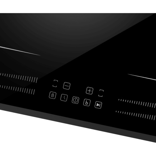Индукционная варочная панель, 60 см, сенсорное управление, таймер, бустер, черный