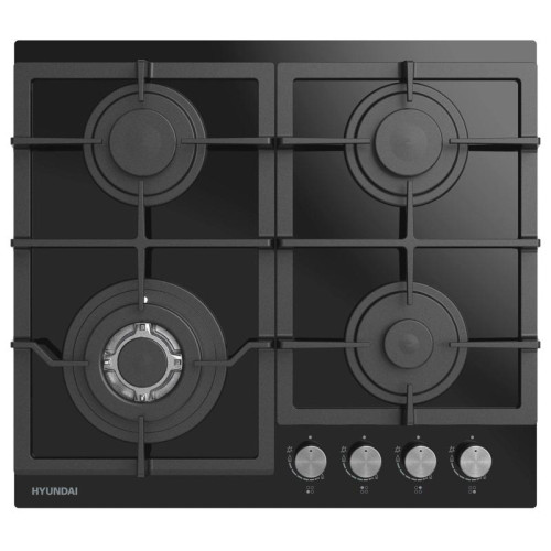 Газовая варочная поверхность/ Газовая варочная поверхность Hyundai HHG 6436 BG черный