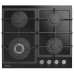 Газовая варочная поверхность/ Газовая варочная поверхность Hyundai HHG 6436 BG черный Газовая варочная поверхность/ Газовая варочная поверхность Hyundai HHG 6436 BG черный