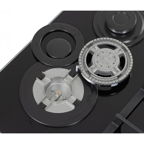 Газовая варочная поверхность/ Газовая варочная поверхность Hyundai HHG 6436 BG черный